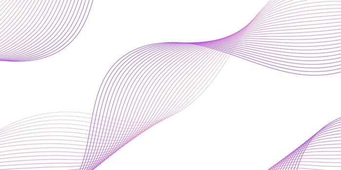 Abstract modern background with purple wave lines and smooth gradient. vector