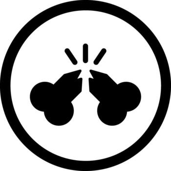 Broken Bone Sharp Edge Style Visual vector