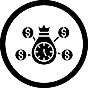 Investment Timing Subtle User Interface Graphic vector