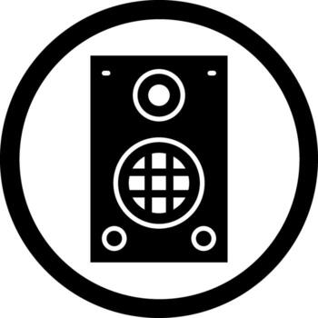 Speaker Outlined Frame Graphic Object vector