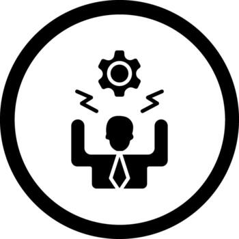 Overwork Three Dimensional Rendered Symbol vector