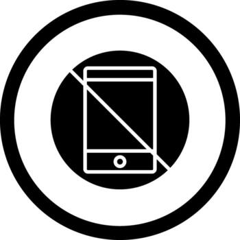 No Phone Custom Line Based Element vector