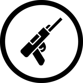 Gun Custom Line Based Element vector