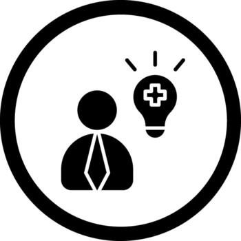 Thinking Handcrafted User Interface Symbol vector