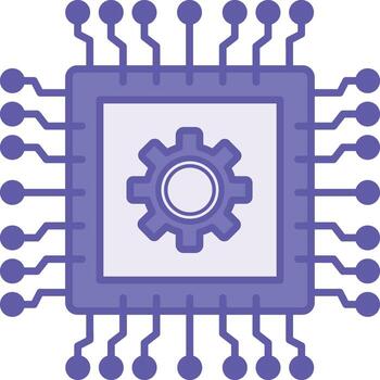 de colores hardware icono. ilustración. el colección de todas componentes ese hacer arriba un computadora sistema. información tecnología concepto vector