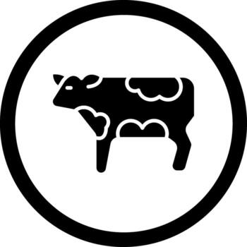 Cow Web Based Design Element vector
