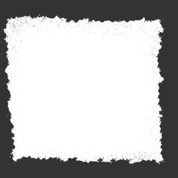 a white square frame on a black background vector