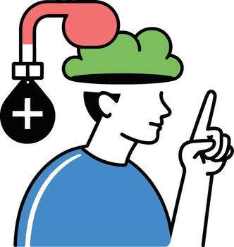 Brainpower Boosting Cognitive Function Problem Solving vector