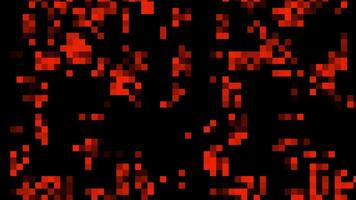 pixel rooster pulse abstract rood gegevens Matrix lus animatie video