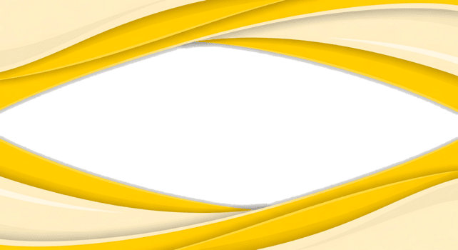 dynamisch abstrakt Gelb und Sahne wellig Rahmen Design mit fließend Lagen. png