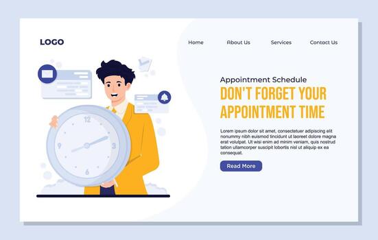 Person holding a clock reminder vector