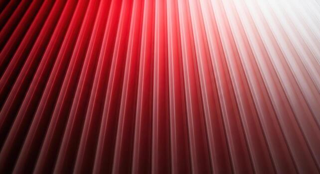 Closeup of pleated fabric with red and white gradient photo