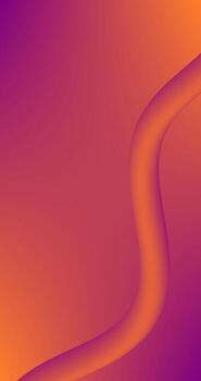 Abstract background with Curve Fluid lines in Orange Purple gradient Copy Space vector