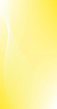 Yellow Gradient abstract background with wavy lines and curves in white vector