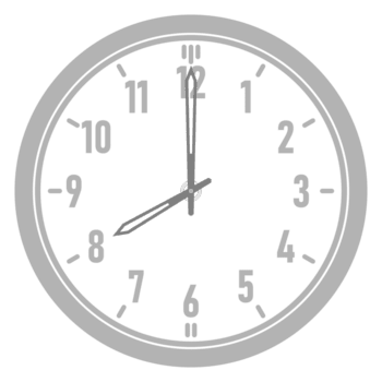relógio ícone mostrando oito horas png
