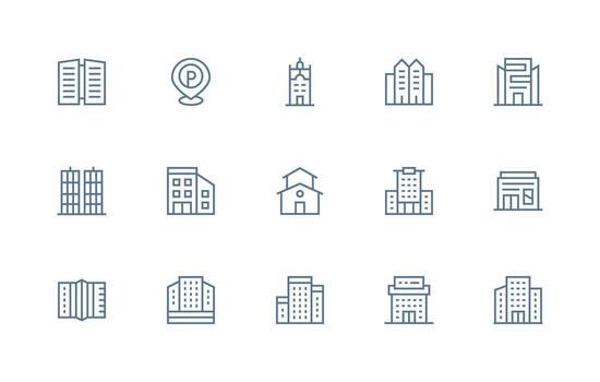 15 Regular Line Style Icons from Multi Collection User Interface Icons for Digital Products vector