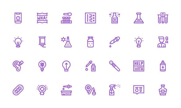28 Solution Icons in Bold Line Aesthetic Clean Icon Collection for Web Use vector
