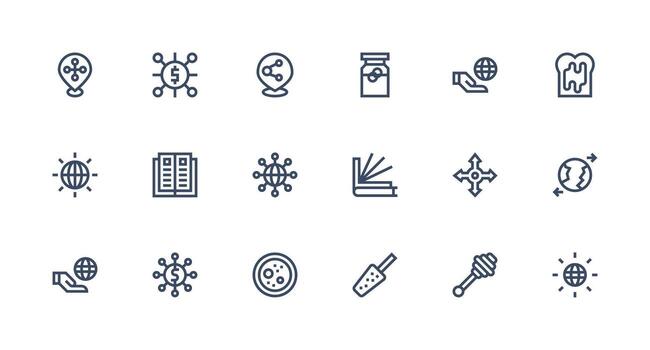 Collection of modern digital icons vector