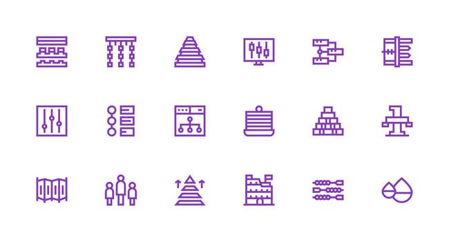 Vector icons for data visualization tools