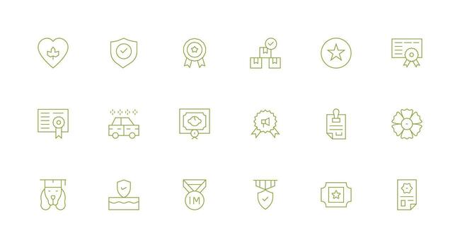 Collection of icons for projects and presentations vector