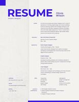 Purple Graphic Designer Invoice template