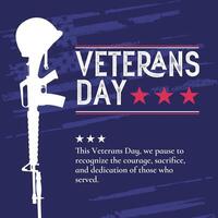 Veterans Day Greeting Card template