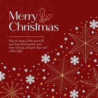 Merry Christmas Greeting Card template