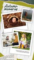 Autumn Memories Instagram Story Photo Collage template