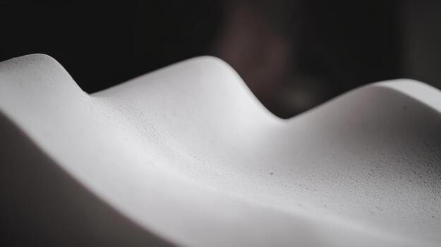 Captivating curve of a sculpted surface showcases artistic details photo