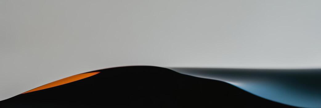 Beautiful abstract design with warm and cool tones reflecting light photo