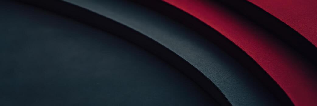 Textured layers of black and red paper create dynamic visual depth photo