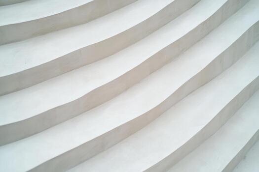 Modern white steps create a unique architectural design at an urban location photo