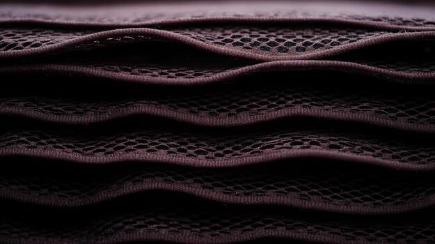 Close view of layered mesh fabric showcasing folds and texture photo