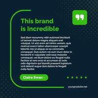 Testimonies LinkedIn Post Template