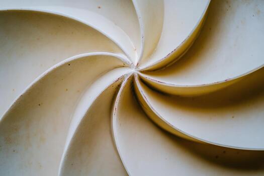 Delicate swirls of dough arranged beautifully in a circular pattern photo