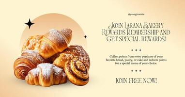 minimalist bakery membership program facebook ad template