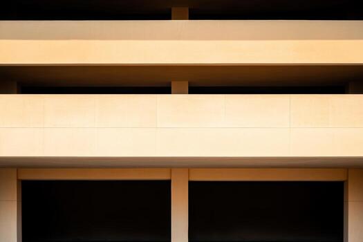 Modern architectural design features clean lines and minimalistic elements photo