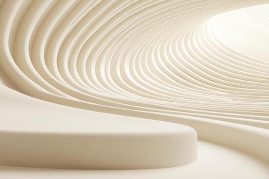 Waves of undulating texture create a serene atmosphere in an interior space photo