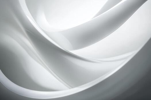 Curved white surfaces create a serene and elegant composition photo