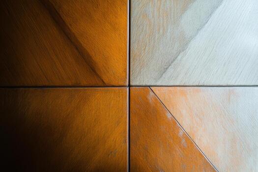 Wooden floor showcasing unique patterns and textures in natural light photo