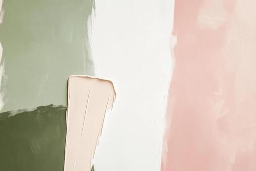 Colorful abstract painting process with textured layers in a creative studio photo