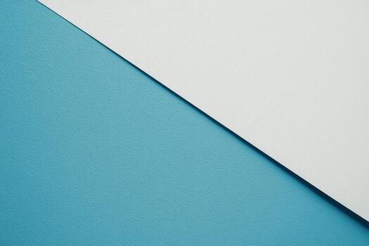 Geometric patterns with blue and white paper creating visual contrast photo