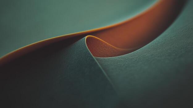 de cerca de vistoso papel curvas exhibiendo texturizado diseño en resumen formar foto