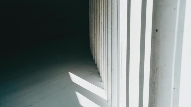 Shadows and lines create a serene atmosphere in an empty space photo