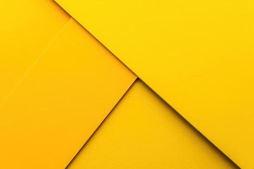 Bright yellow abstract geometric shapes create a bold visual composition photo