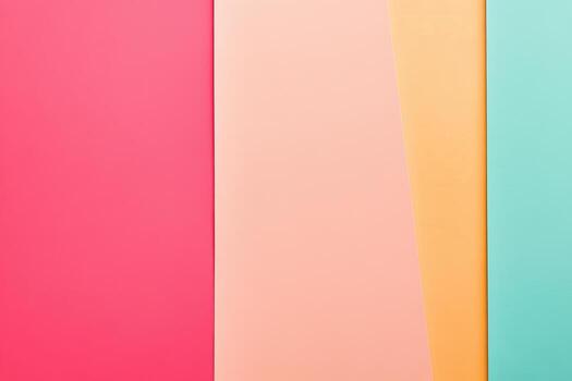 Colorful sheets of paper arranged in a vibrant layout for design projects photo