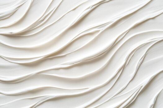 Textured white wall with flowing patterns creates a subtle design effect photo