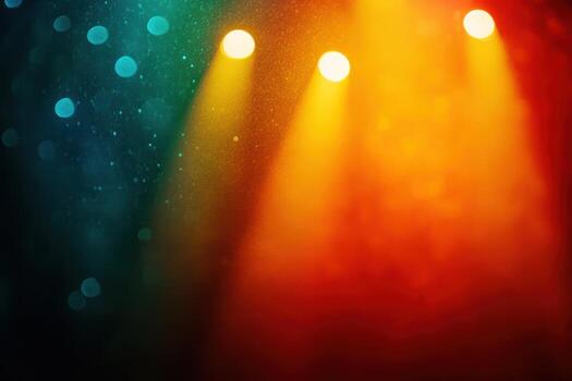 Vibrant stage lights set the mood for an event or performance photo