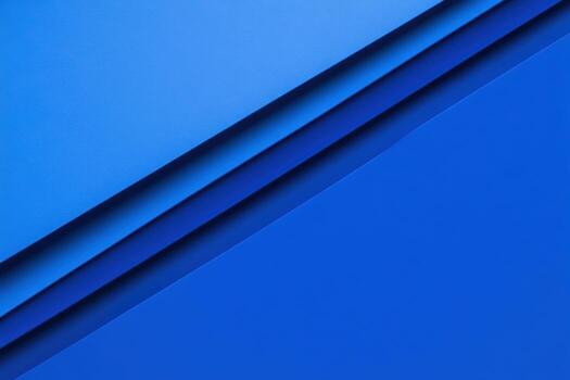 Bright blue layered textures create an abstract composition with depth photo