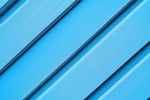 Bright blue diagonal panels create a striking visual texture and pattern photo